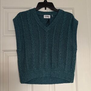 27 Miles Malibu Revolve Cable Knit Sweater Vest NWT NEW✨Sz Small